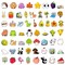 Wrapables Waterproof Vinyl Stickers for Water Bottles, Laptop, Phones, Skateboards, Decals for Teens, 108pcs, Cute Stuff